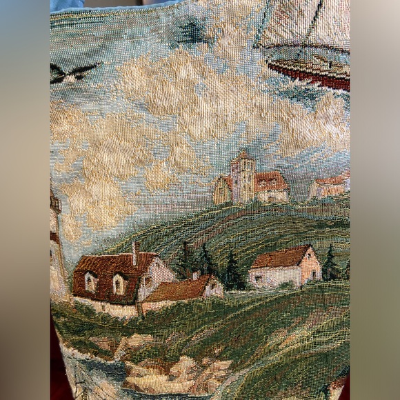 Vintage shoulder bag hand stitched - Picture 6 of 6